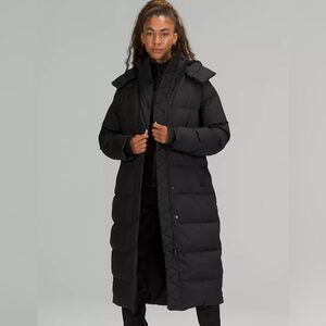 Black Lululemon wunder puff jacket